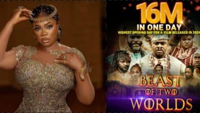 Eniola Ajao grateful as 'Beast of Two Worlds' hits 16M on first day