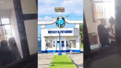 University of Port Harcourt lecturer caught on camera sexually harassing female student