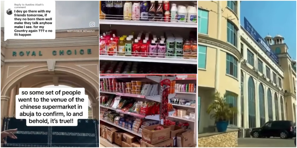 Videos of Chinese Supermarket in Abuja denying Nigerians entry to shop surfaces online