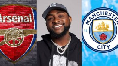 "Davido and failure is like 5 & 6" - Fans react to Davido's surprise choice between Manchester City FC and Arsenal