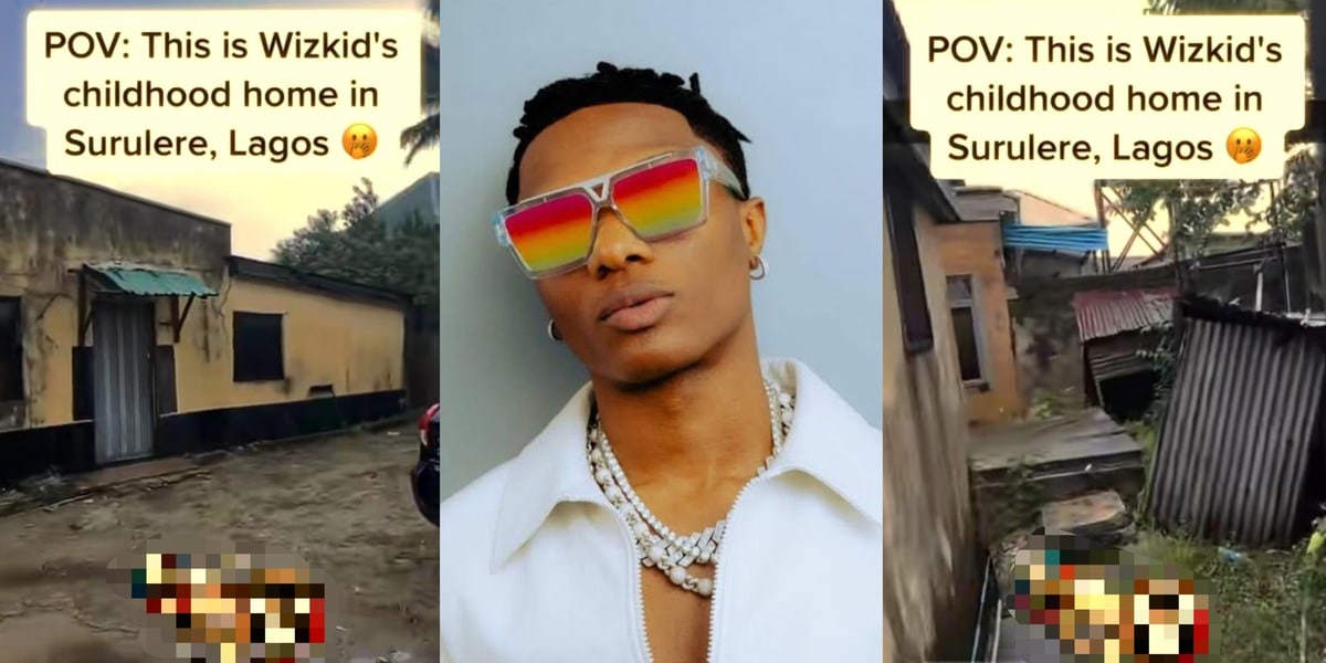 Video of Wizkid's childhood home in Surulere, Lagos goes viral online
