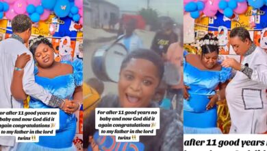 Community erupts in joy as couple welcomes twins after 11 years of childlessness