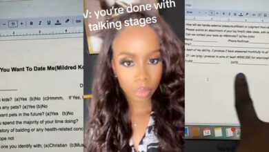 Nigerian lady says goodbye to 'talking stage' with 24 questions to suitors, ₦500k fine for emotional damages