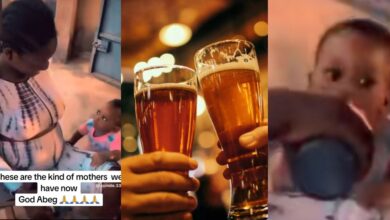 Nigerian mother offers daughter beer, predicts she'll 'suck well' when she grows up
