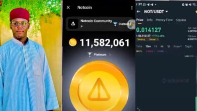 Nigerian man celebrates earning $300 from Notcoin tapping, shares proof online