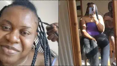 Woman saves £100 in UK as husband neatly braids her hair