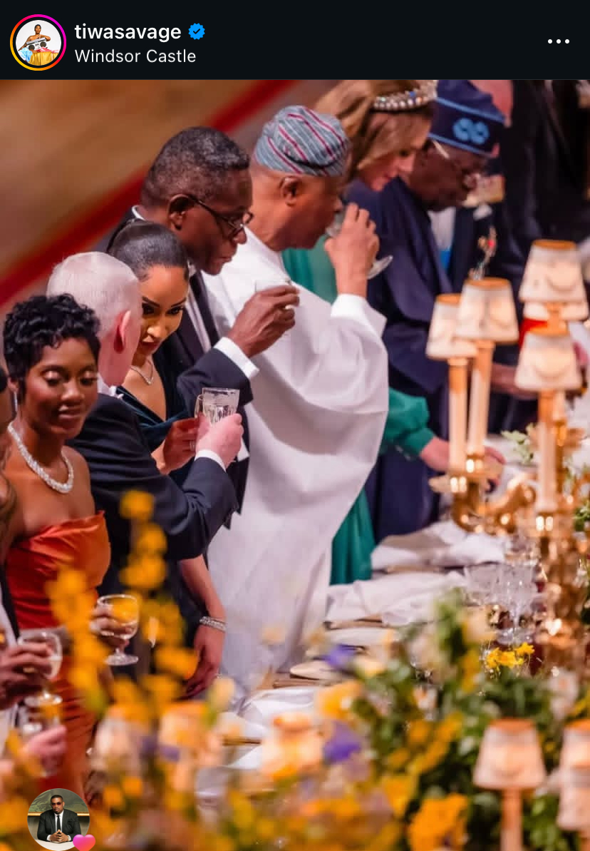 Old photo of Tiwa Savage at UK State dinner banquet in honour of Tinubu trends online 3 Old photo of Tiwa Savage at UK State dinner banquet in honour of Tinubu trends online