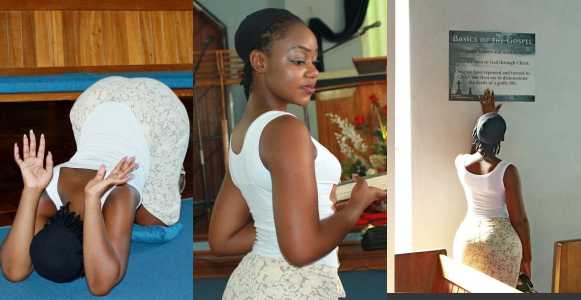 Curvaceous Lady narrates how she spent her day in the Church (Photos)