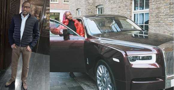 Femi Otedola reacts as daughter, Dj cuppy shows off Rolls Royce worth â‚¦162 million