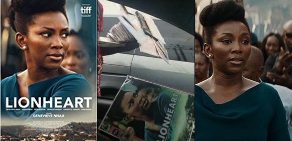 Pirated Copies Of â€˜Lionheartâ€™Â  Movie By Genevieve Nnaji Sold For N150 In Lagos Traffic