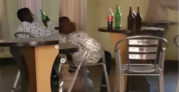 Nigerian man shocked as 13-year-old boy buys 4 bottles of beer to drink (Video)
