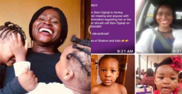 Nigerian mum and her kids declared missing in Lagos (photos)