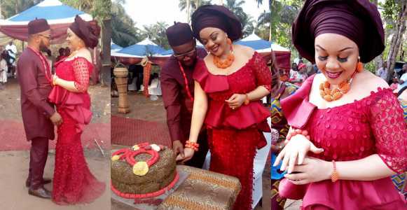 Nnamdi Kanu’s brother marries his beautiful bride, Chioma in Abia State (Photos)