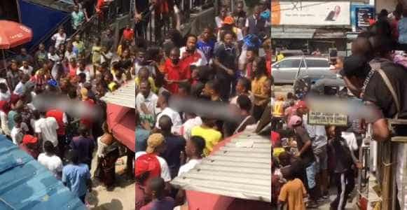 Bride in tears as she chases groom after being dumped at the altar in Delta State (Video)