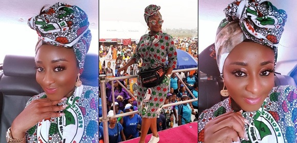 2019 elections: Ini Edo shows love and  support for PDP in stunning photos