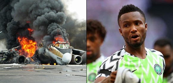 Mikel Obi escapes plane crash
