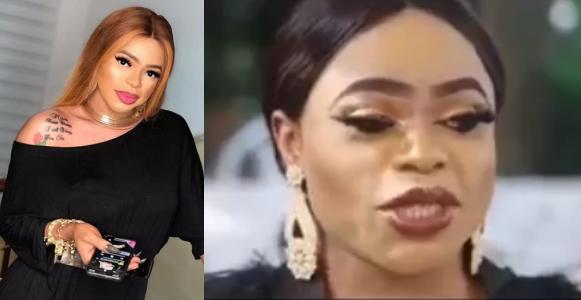 Bobrisky cries out over the stress involved in applying bleaching cream (Video)
