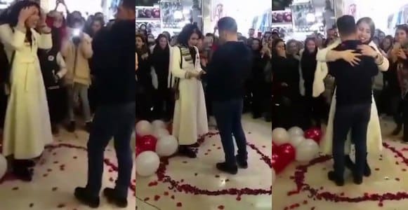 Couple Arrested After Proposing In A Shopping Mall (Video)