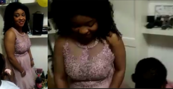 Lady rejects man who proposed to her at her birthday party (Video)