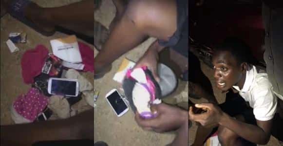 Man caught while trying to sell female panties for ₦300,000 In Edo (Video)