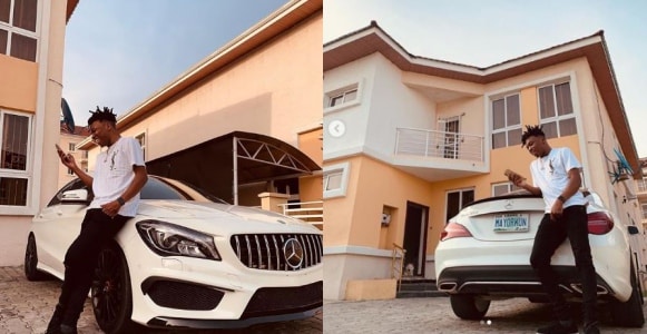 Mayorkun buys himself a brand new Mercedes-Benz CLA-Class (Photos)