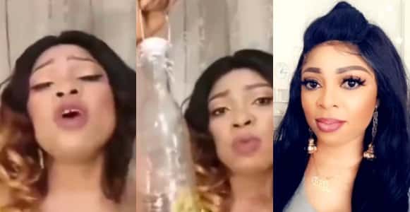 Nigerian lady advises women to lock their irresponsible husband inside bottle (Video)