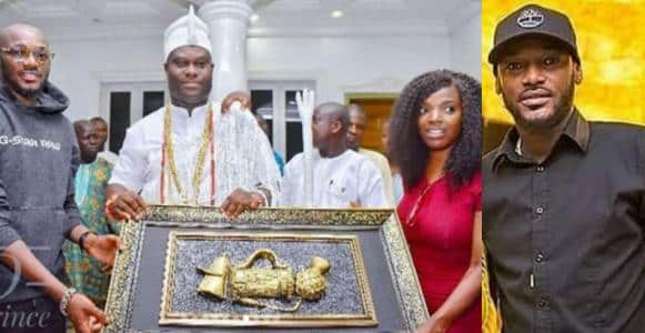 'Thank you for taking care of 2baba' - Ooni of Ife tells Annie Idibia (Video)
