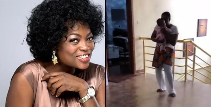 Video of Funke Akindele-Bello dancing with her twin sons