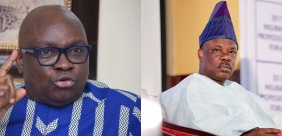 Fayose Taunts Amosun For  LOSING The Guber Election Of His Political Son