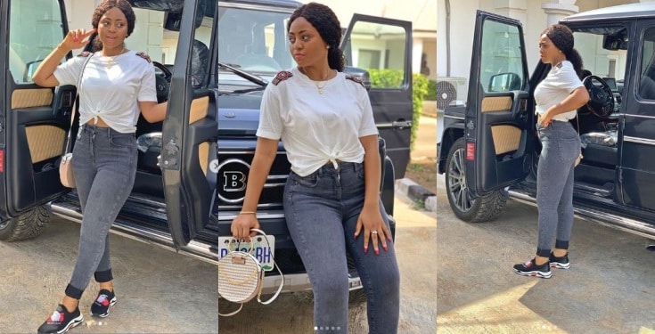 Actress Regina Daniels takes delivery of her new Brabus (Photos)