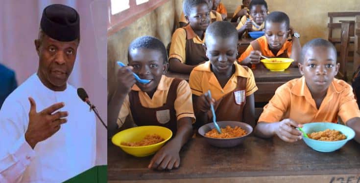 FG feeds pupils with 594 cows, 138,000 chickens, 6.8m eggs weekly –  Yemi Osinbajo