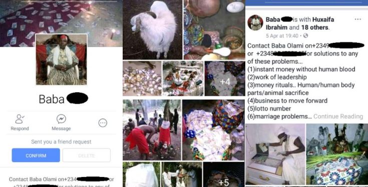 Facebook user exposes ritualist who uses human parts for rituals