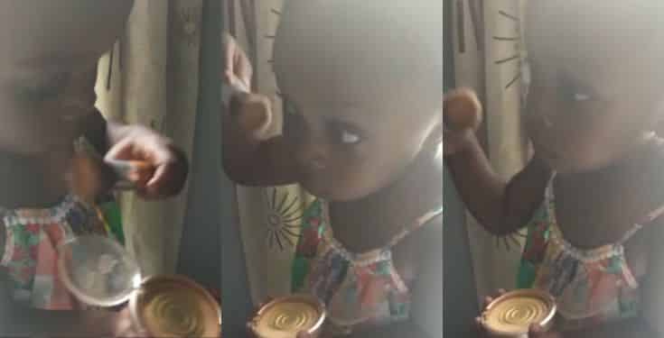 Lovely video of a little Nigerian girl applying her mom’s makeup