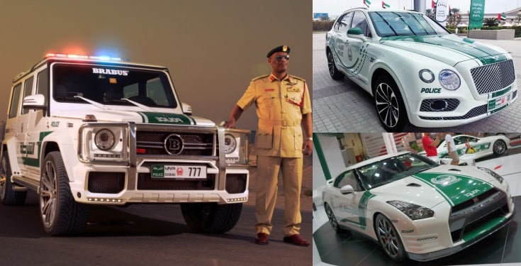 Nigerians react as Dubai Police flaunt their exotic luxurious police cars