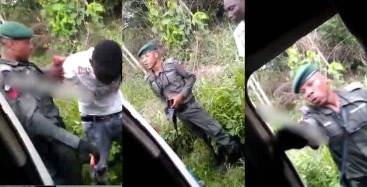 Policeman destroys DELSU student’s phone for being too “expensive” (Video)