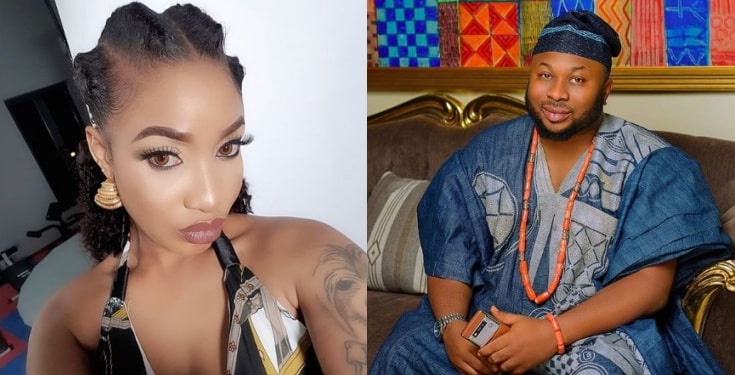 Tonto Dikeh question a fan who wrote her estranged husband's name on her post