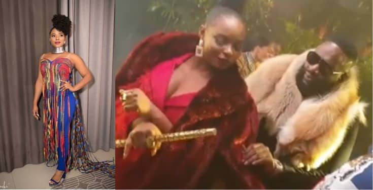 Watch as singer, Yemi Alade teach Rick Ross ‘shaku shaku’