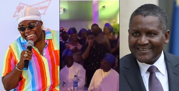 Teni Changes Name To 'Teni Dangote' At A function, Dangote reacts