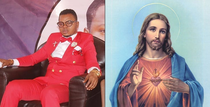 Bishop Obinim Destroys Images Of Jesus Christ In His Church