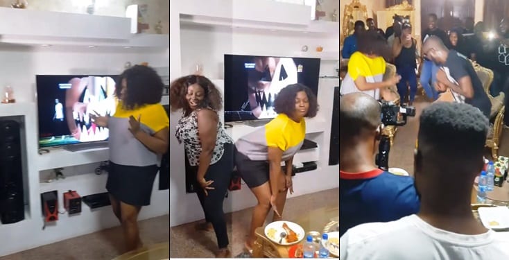 Funke Akindele throws huge birthday party for her hubby in multi-million naira mansion 