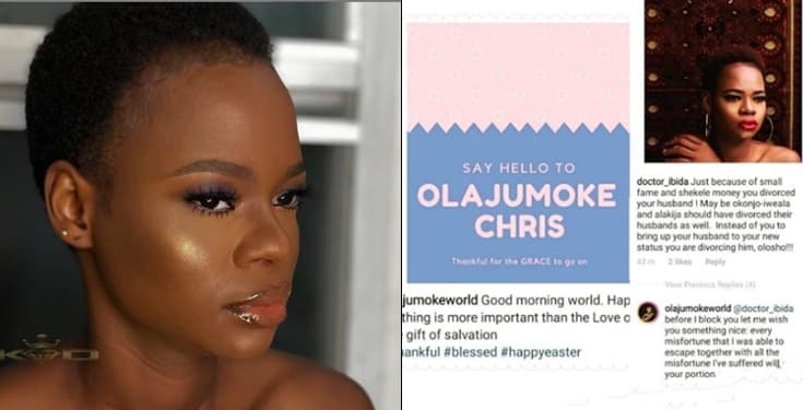Olajumoke confirms separation from baby daddy