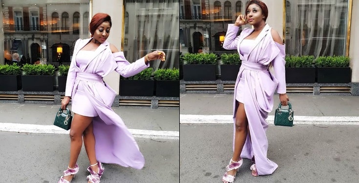 Ini Edo and a fan clash over her choice of shoes