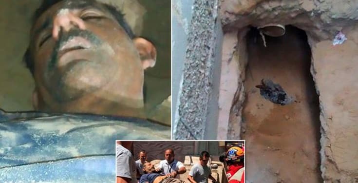 Man gets trapped in a tunnel he dug to spy on his girlfriend