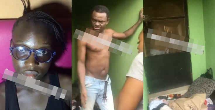 Actor Francis Odega’s daughter cries out as he beats her mum and kicks them out (Video)