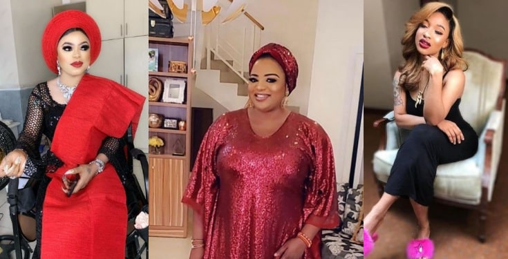 Bobrisky drags Funke Adesiyan for shading Tonto Dikeh