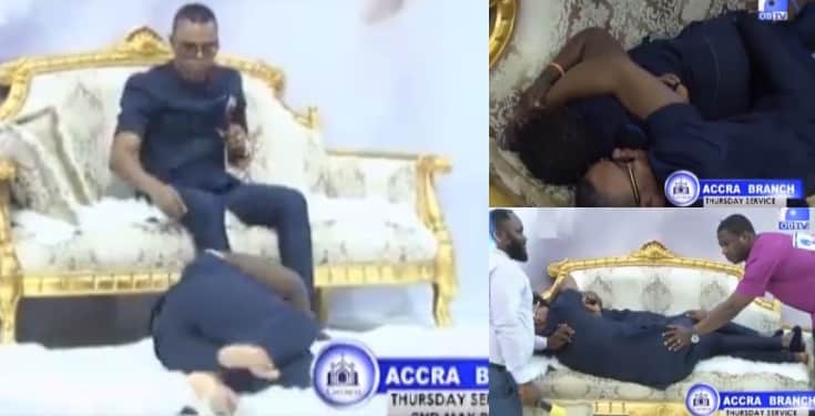 Ghanaian pastor, Obinim lays with a lady so she can get a husband (Video)