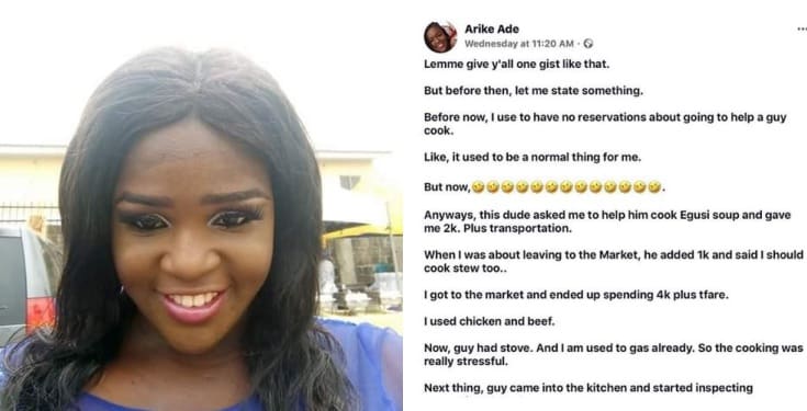 Lady reveals what she did to a man who gave her N2k to prepare Egusi soup