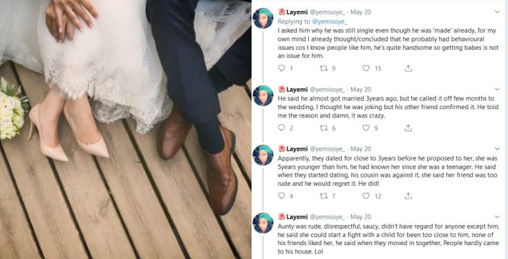 Man cancels wedding after fiancée poured hot oil on his cousin