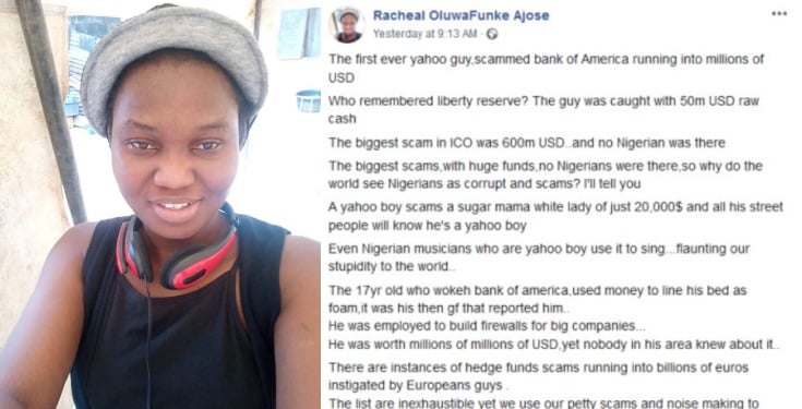 "Nigerian 'Yahoo boys' are noise-makers" - Lady, writes