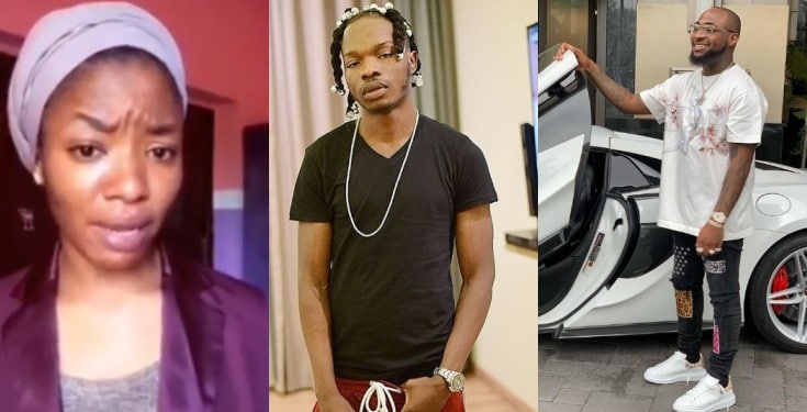 Nigerian lady blasts Davido for allowing EFCC detain Naira Marley